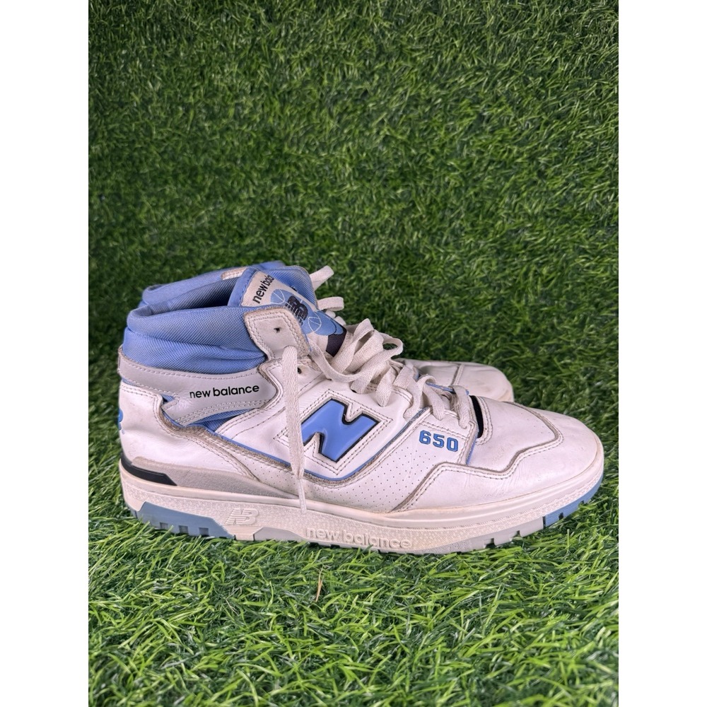 New Balance 650R Mens Size 12 White Heritage Blue High Top Sneakers BB650RCK